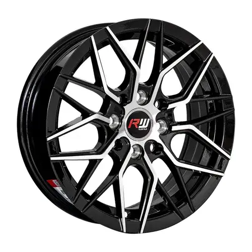 14X6 100/114.3X8 ET35 CB73.1 BLACK MACHINE