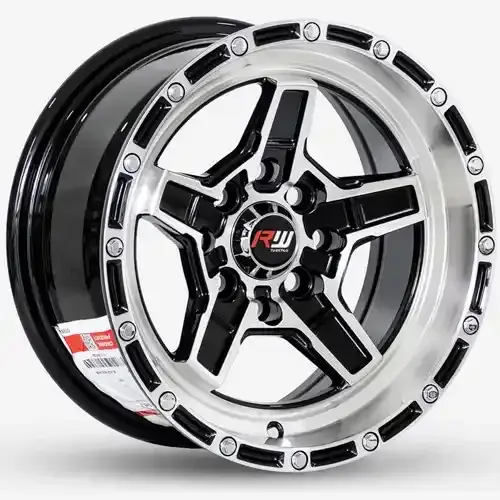 13x6 100/114.3X8 ET0 CB73.1 BLACK MACHINE/RIVET
