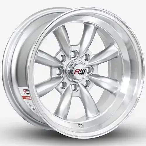 14X7 100/114.3X8 ET-10 CB73.1 HYPER SILVER/LIP POLISH