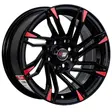 BLACK/MACHINE RED